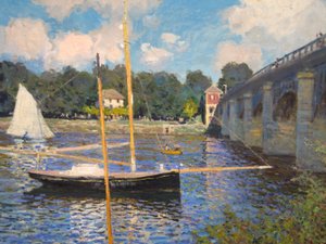ポンダルジャントゥイユ 作： Claude Monet